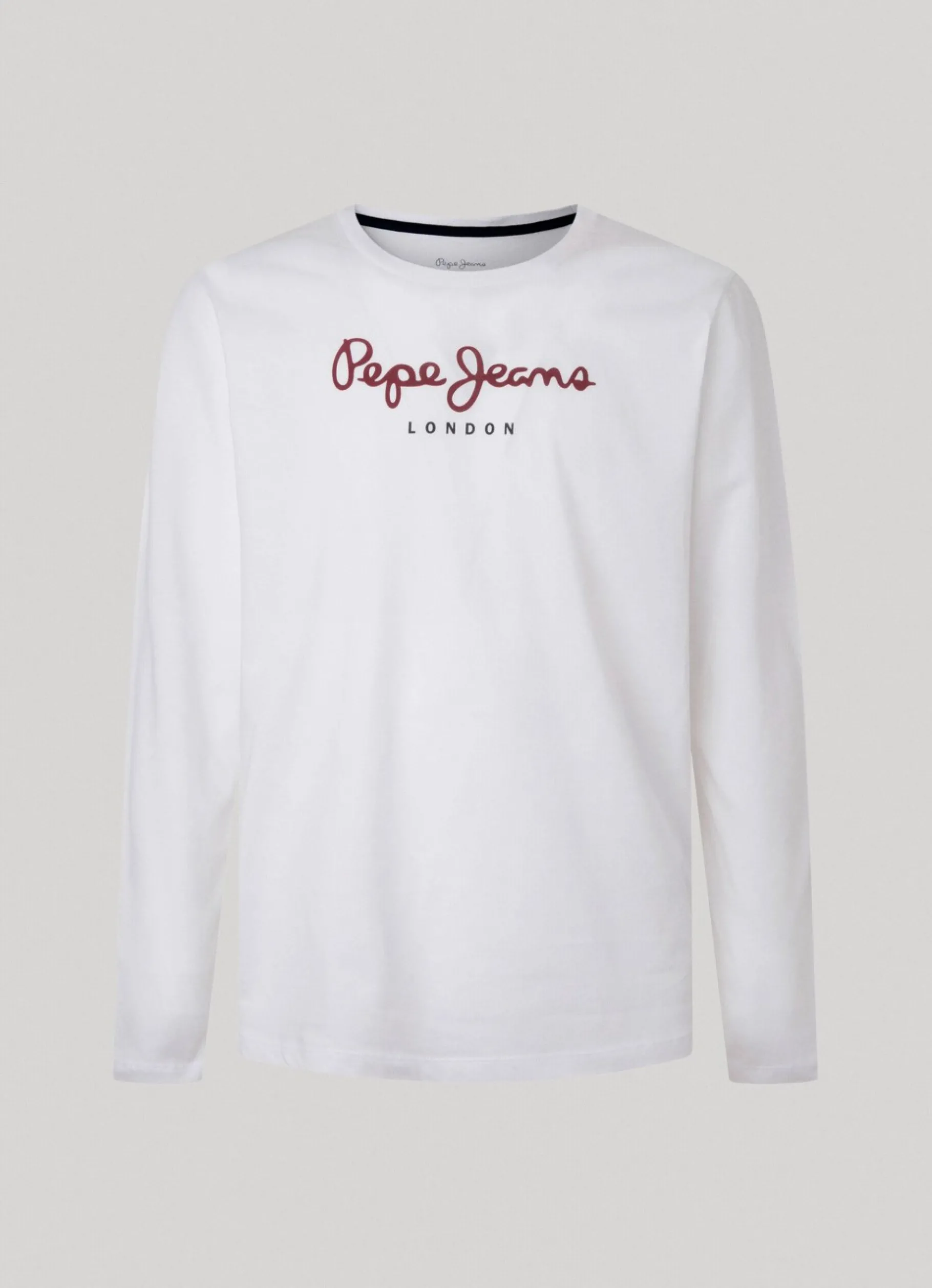 Men Pepe Jeans Printed Logo Cotton T-Shirt