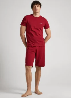Men Pepe Jeans Printed Logo Cotton T-Shirt