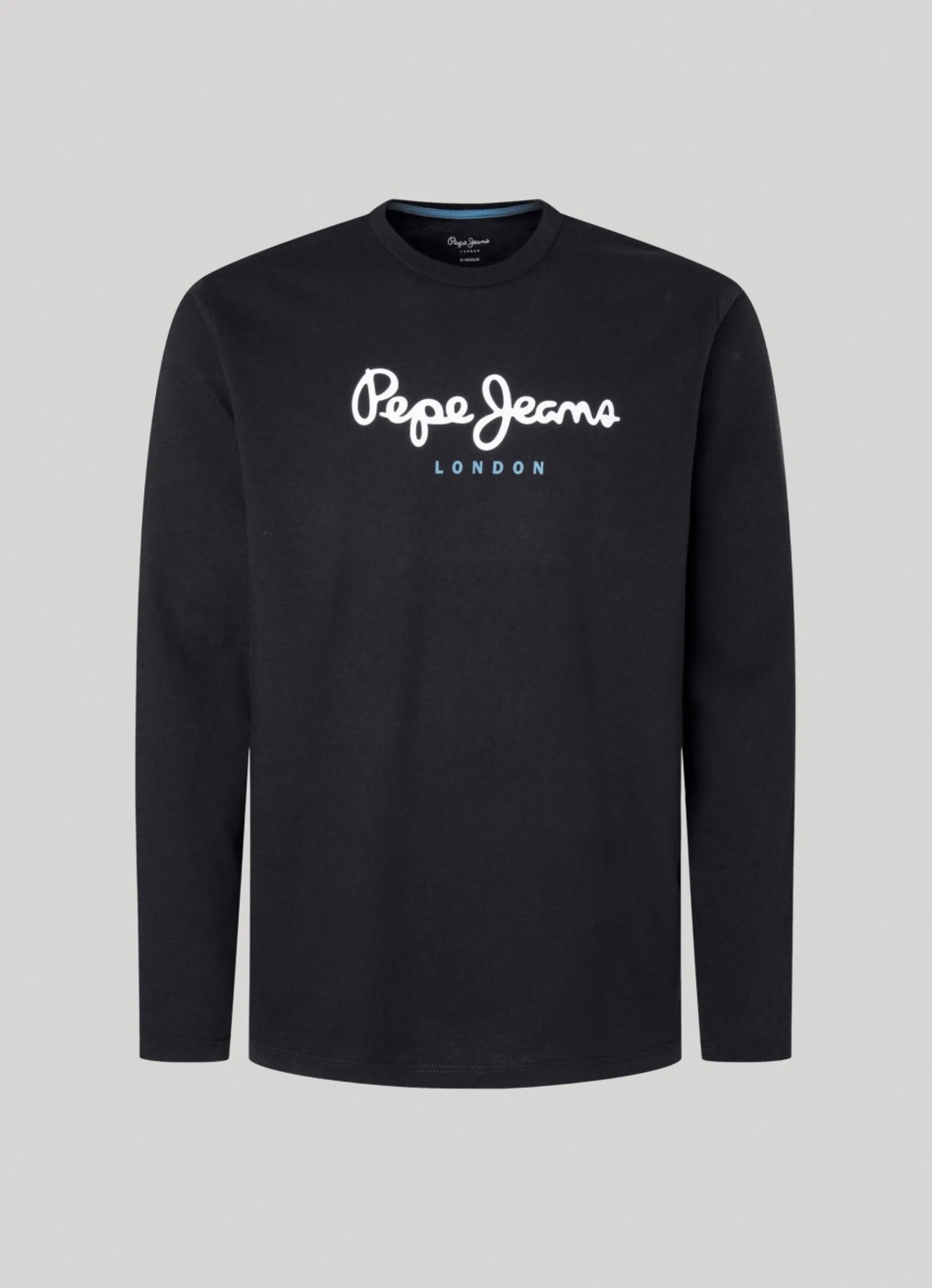 Men Pepe Jeans Printed Logo Cotton T-Shirt