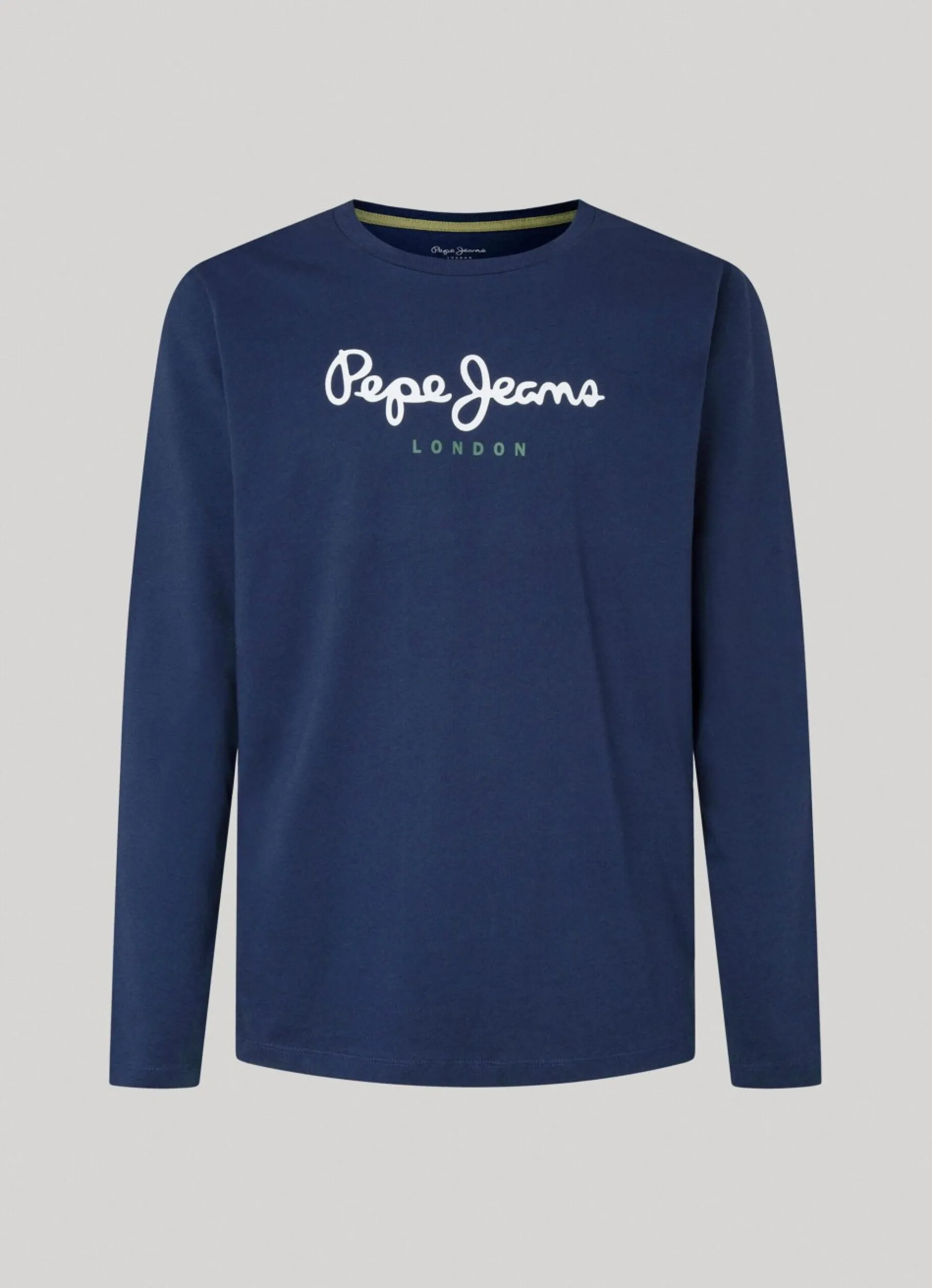 Men Pepe Jeans Printed Logo Cotton T-Shirt