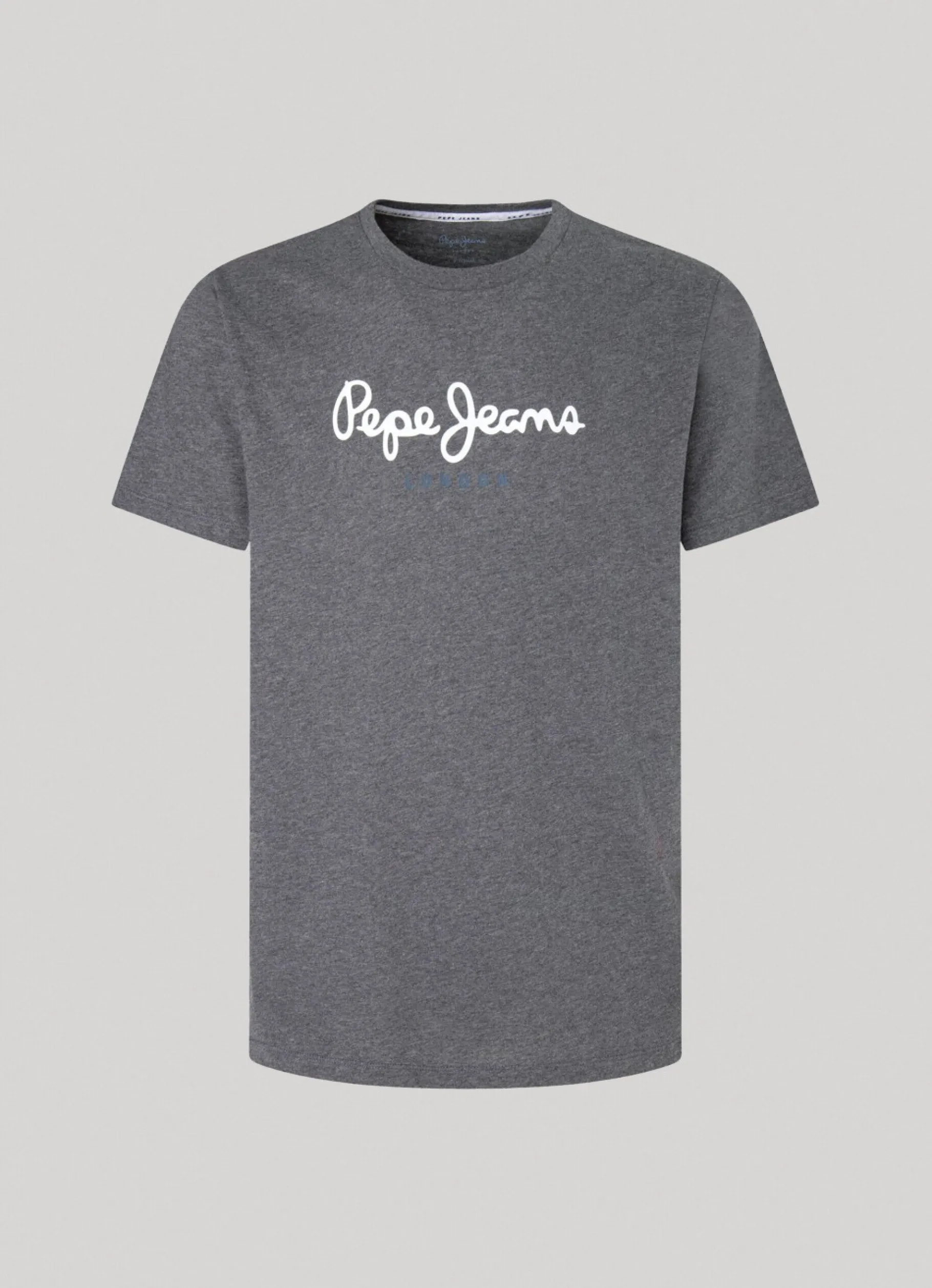 Men Pepe Jeans Printed Logo Cotton T-Shirt