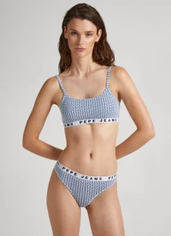 Women Pepe Jeans Printed Logo Thong