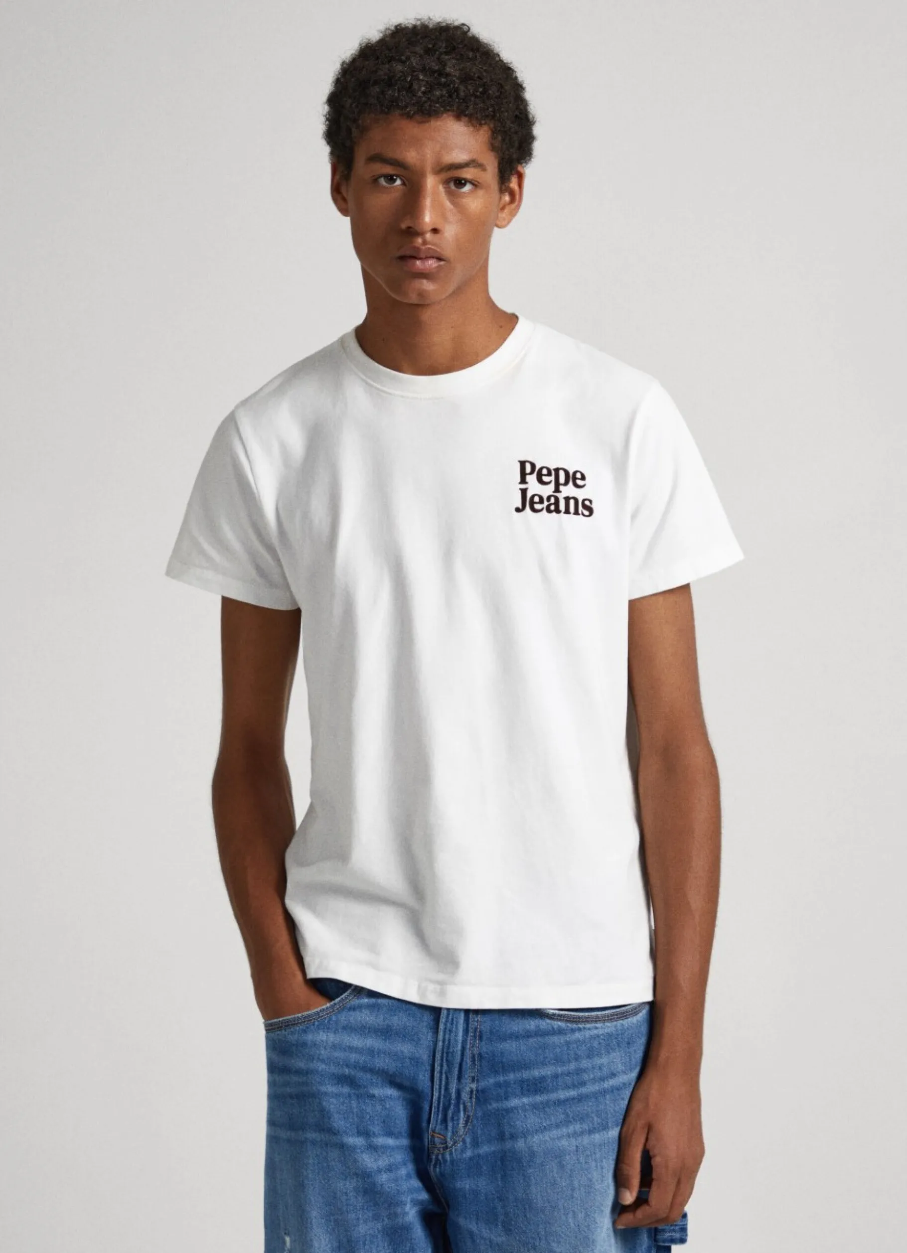 Men Pepe Jeans Printed Logo T-Shirt