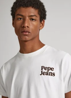Men Pepe Jeans Printed Logo T-Shirt