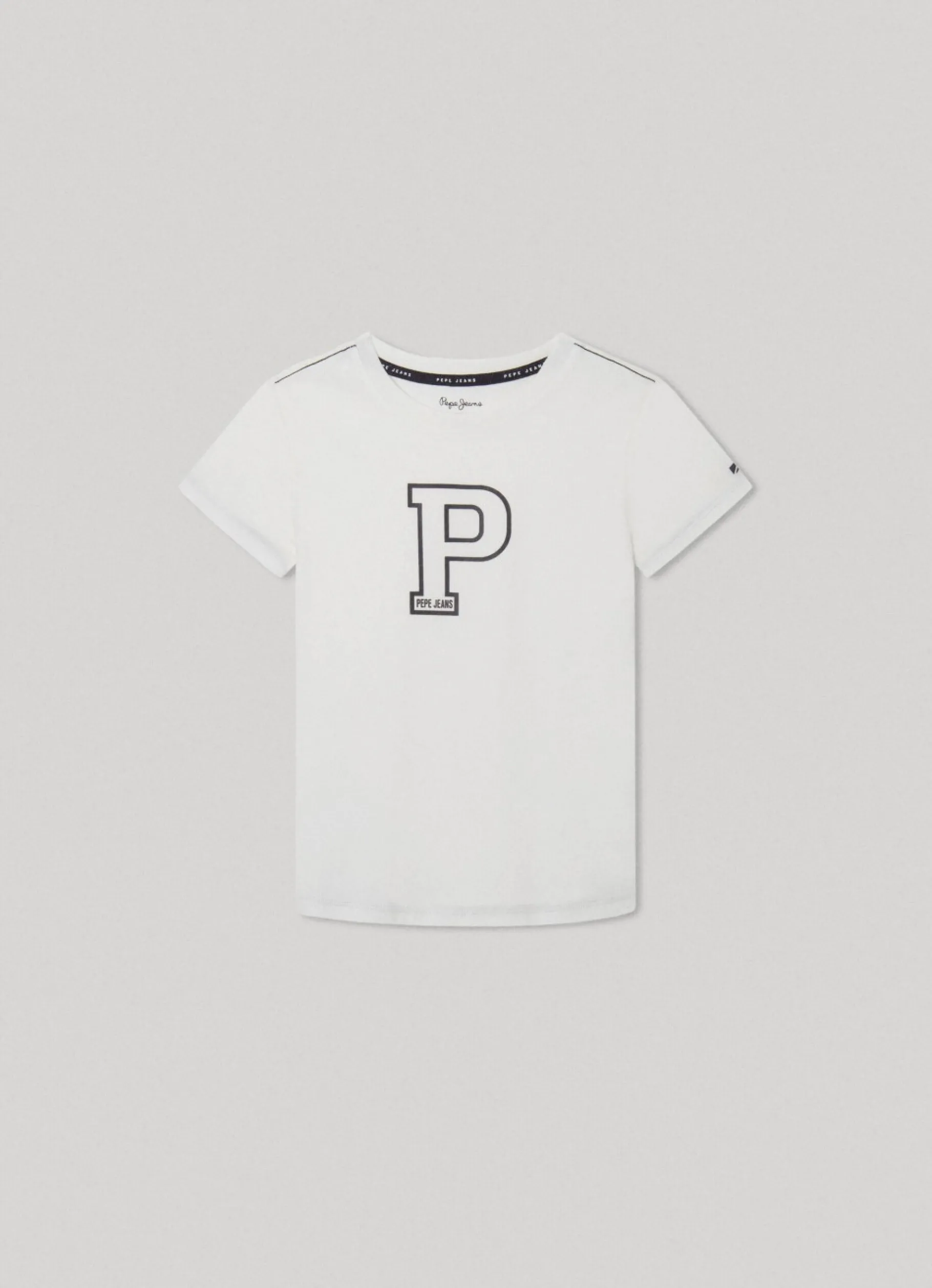 Boy Pepe Jeans Printed P Maxi Logo T-Shirt