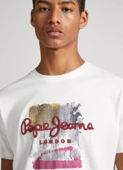 Men Pepe Jeans Puff Print T-Shirt