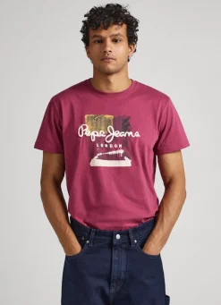 Men Pepe Jeans Puff Print T-Shirt