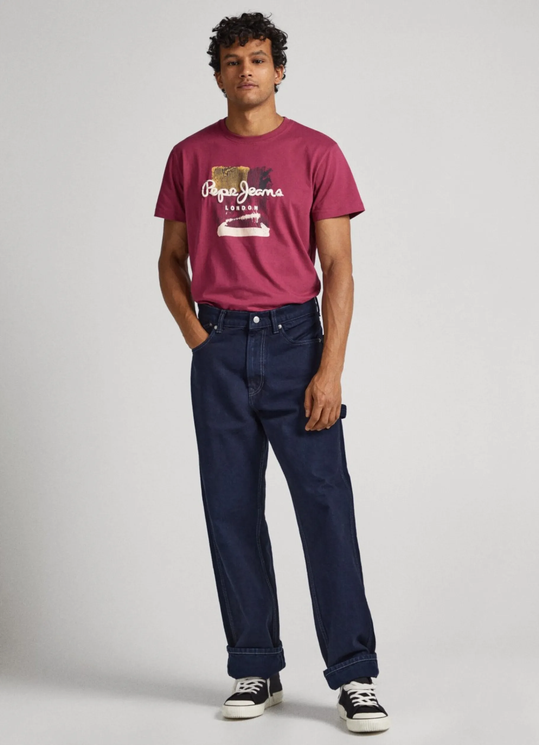 Men Pepe Jeans Puff Print T-Shirt
