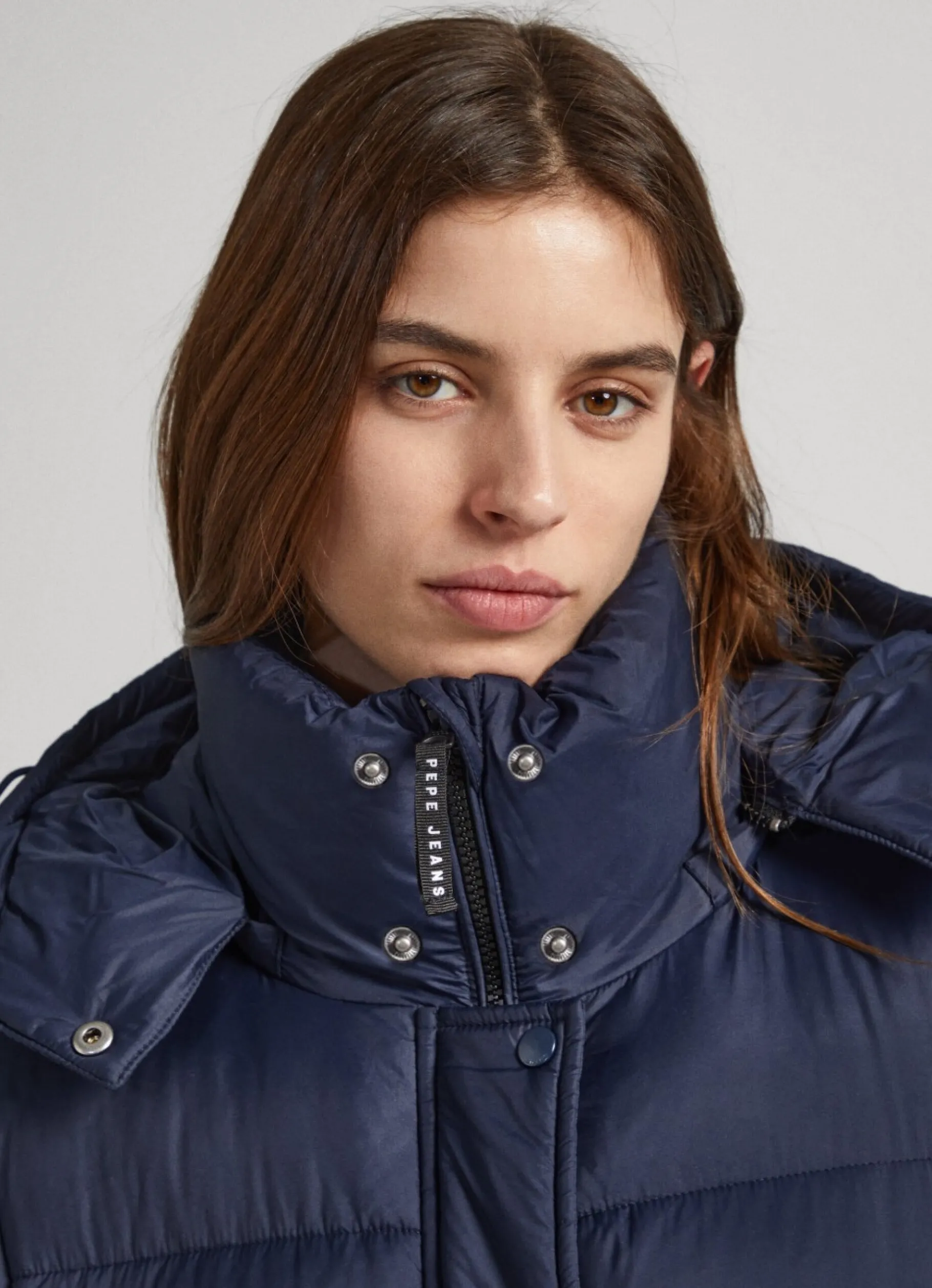 Women Pepe Jeans Puffer Jacket With Hood