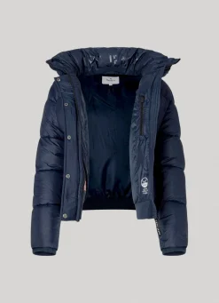 Women Pepe Jeans Puffer Jacket With Hood