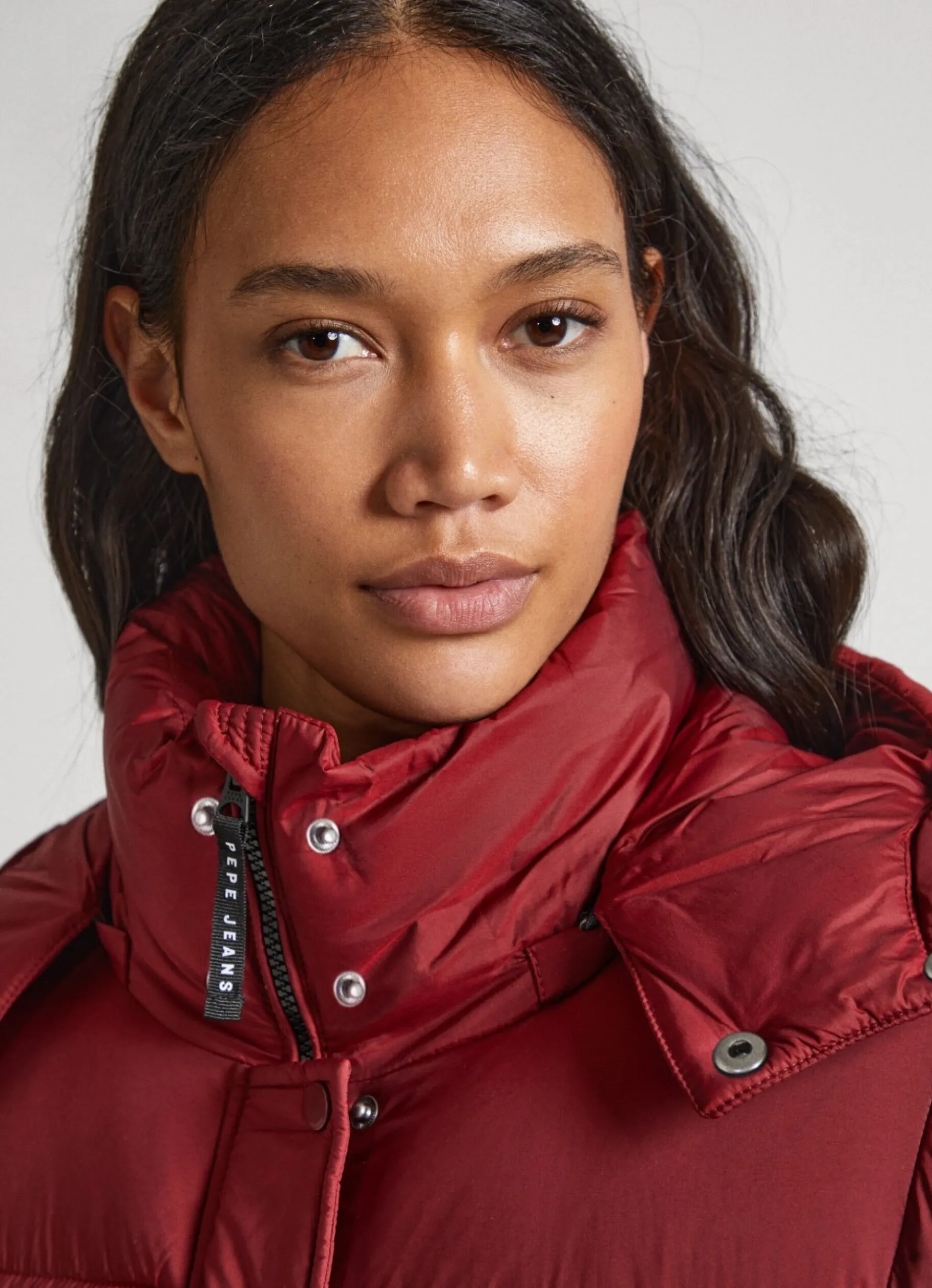 Women Pepe Jeans Puffer Jacket With Hood