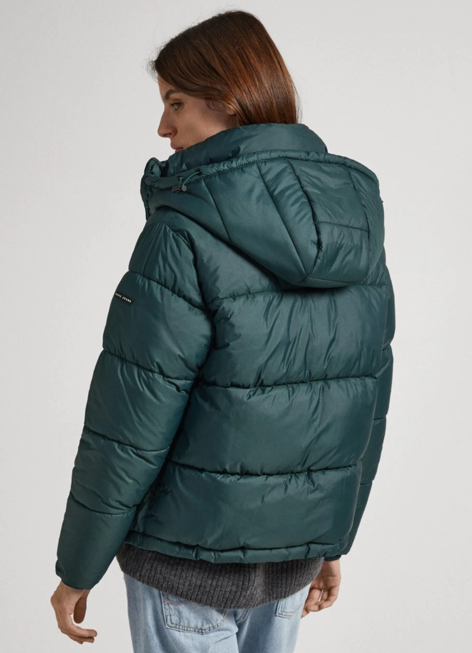 Women Pepe Jeans Puffer Jacket With Hood