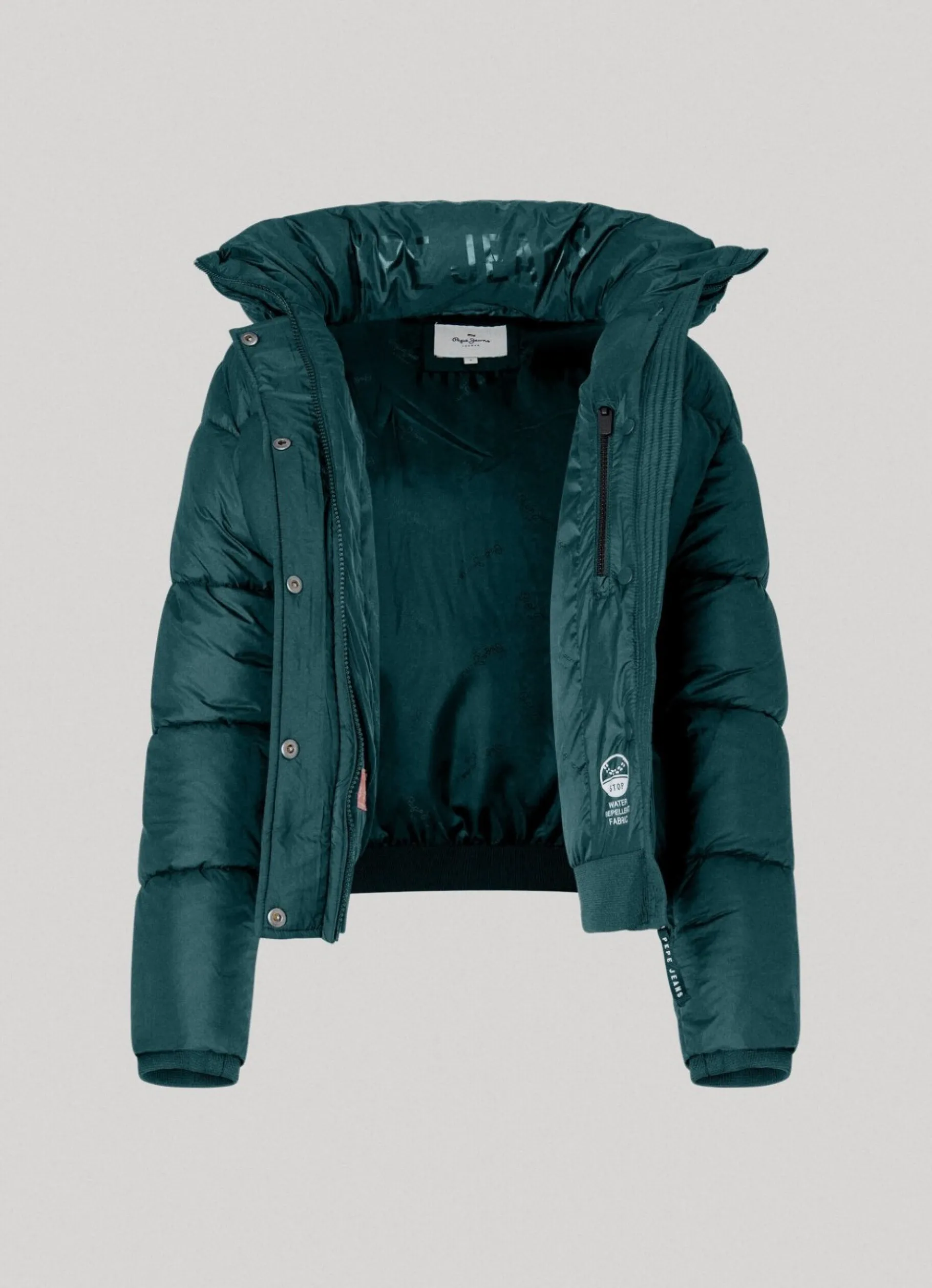 Women Pepe Jeans Puffer Jacket With Hood