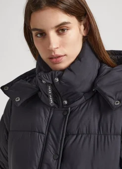 Women Pepe Jeans Puffer Jacket With Hood