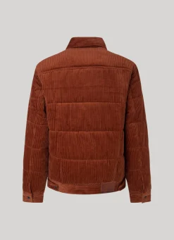 Men Pepe Jeans Quilted Corduroy Puffer Jacket