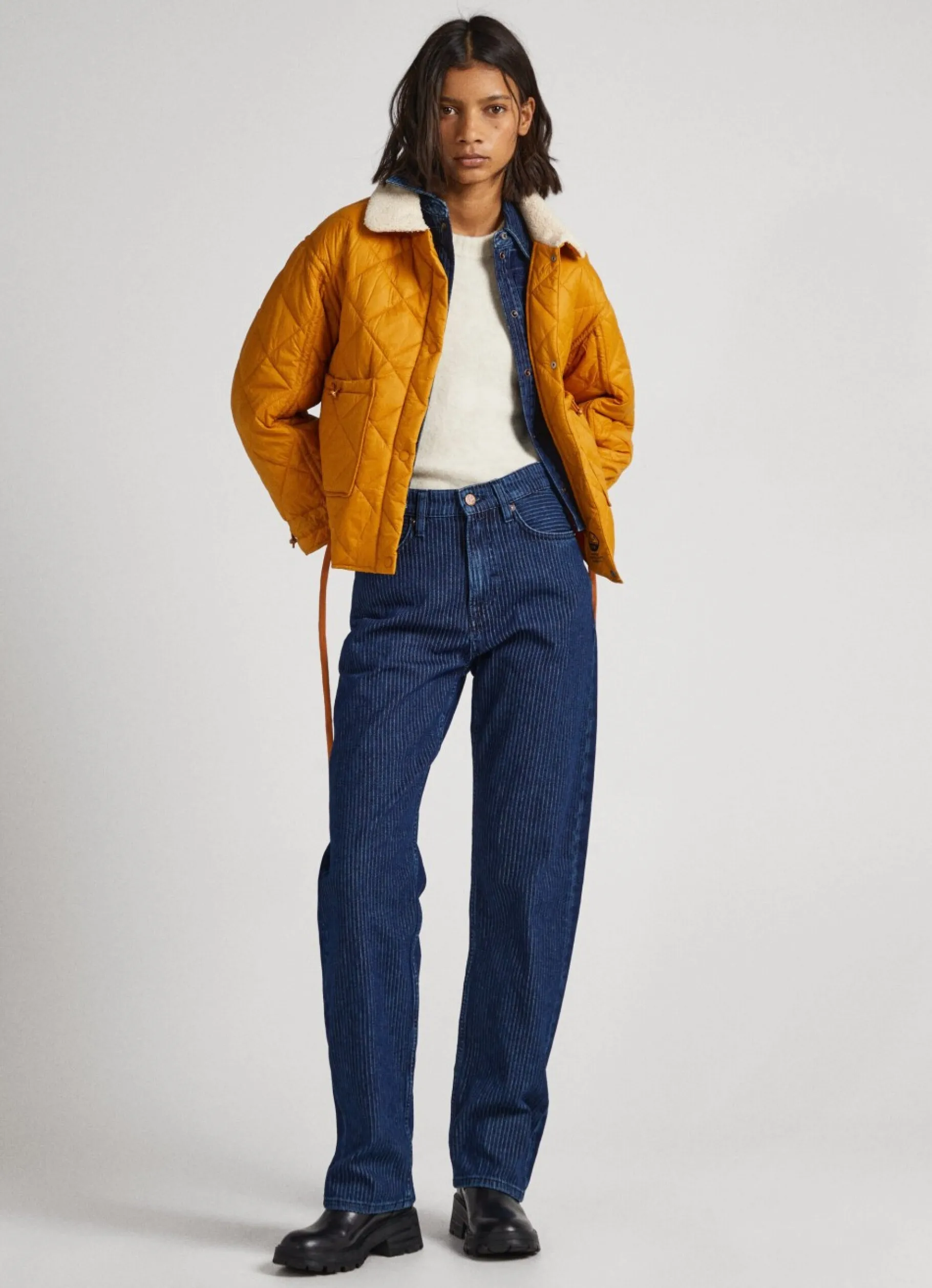 Women Pepe Jeans Quilted Down Jacket