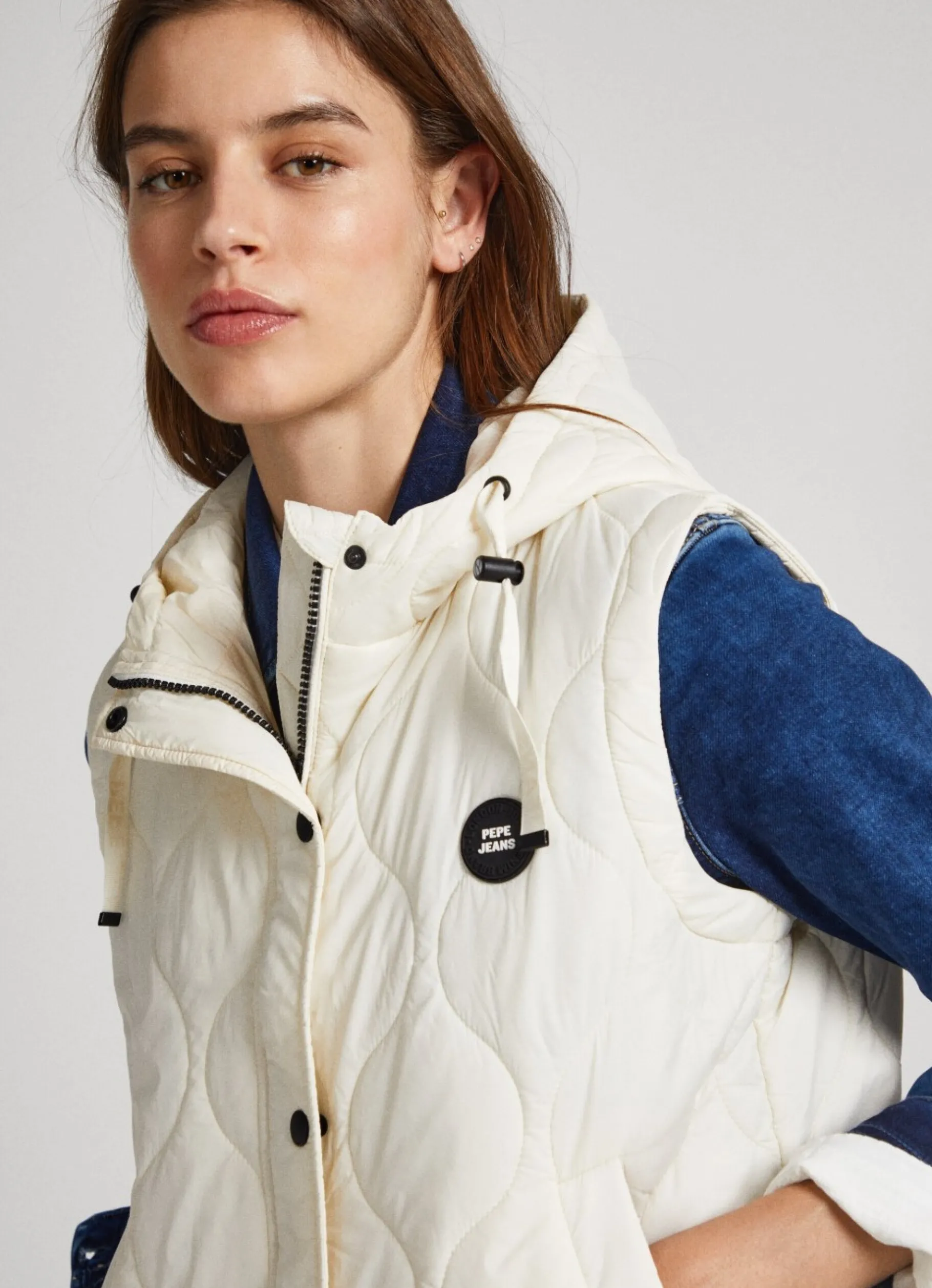 Women Pepe Jeans Quilted Vest