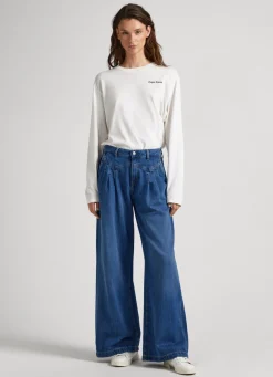Women Pepe Jeans Quinn Relaxed Fit Mid-Rise Jeans