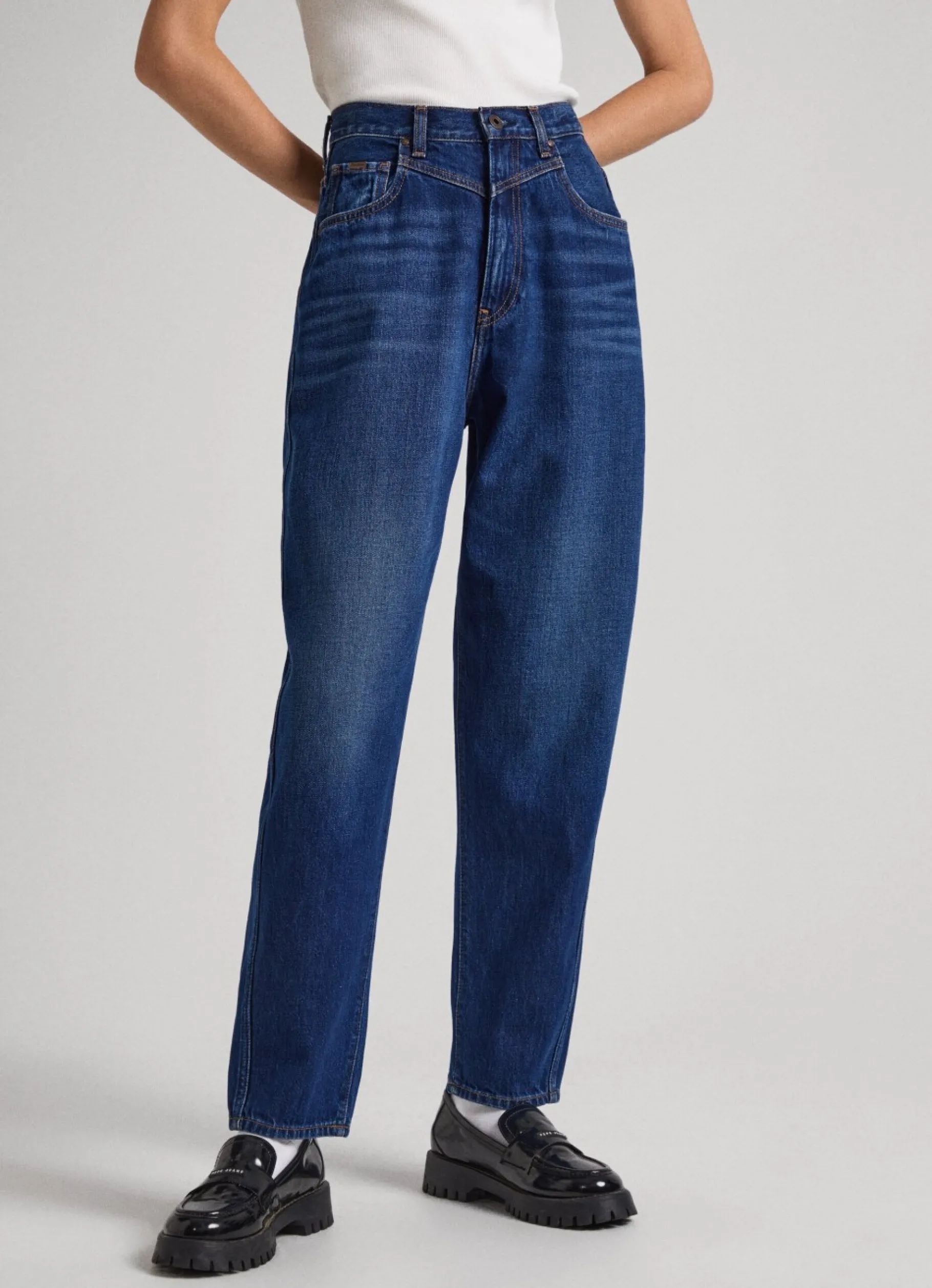 Women Pepe Jeans Rachel Balloon Fit High-Rise Jeans