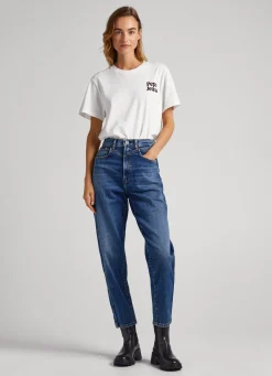 Women Pepe Jeans Rachel Balloon Fit High-Rise Jeans