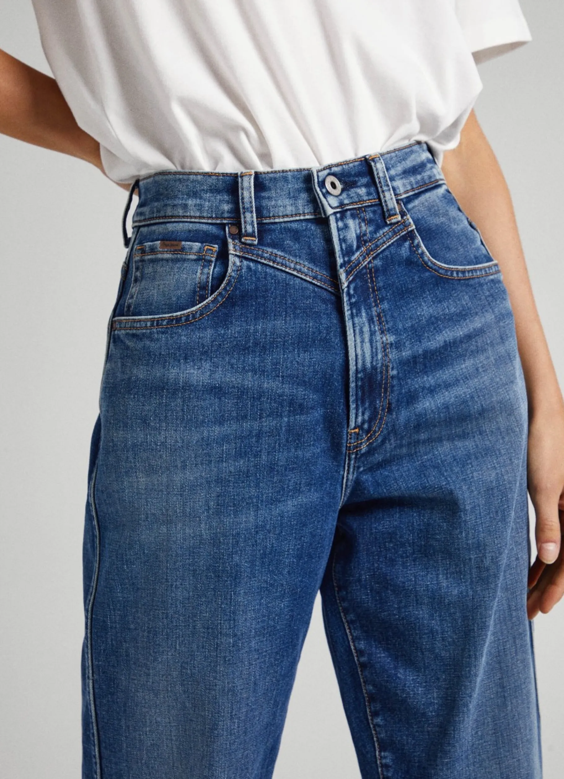 Women Pepe Jeans Rachel Balloon Fit High-Rise Jeans