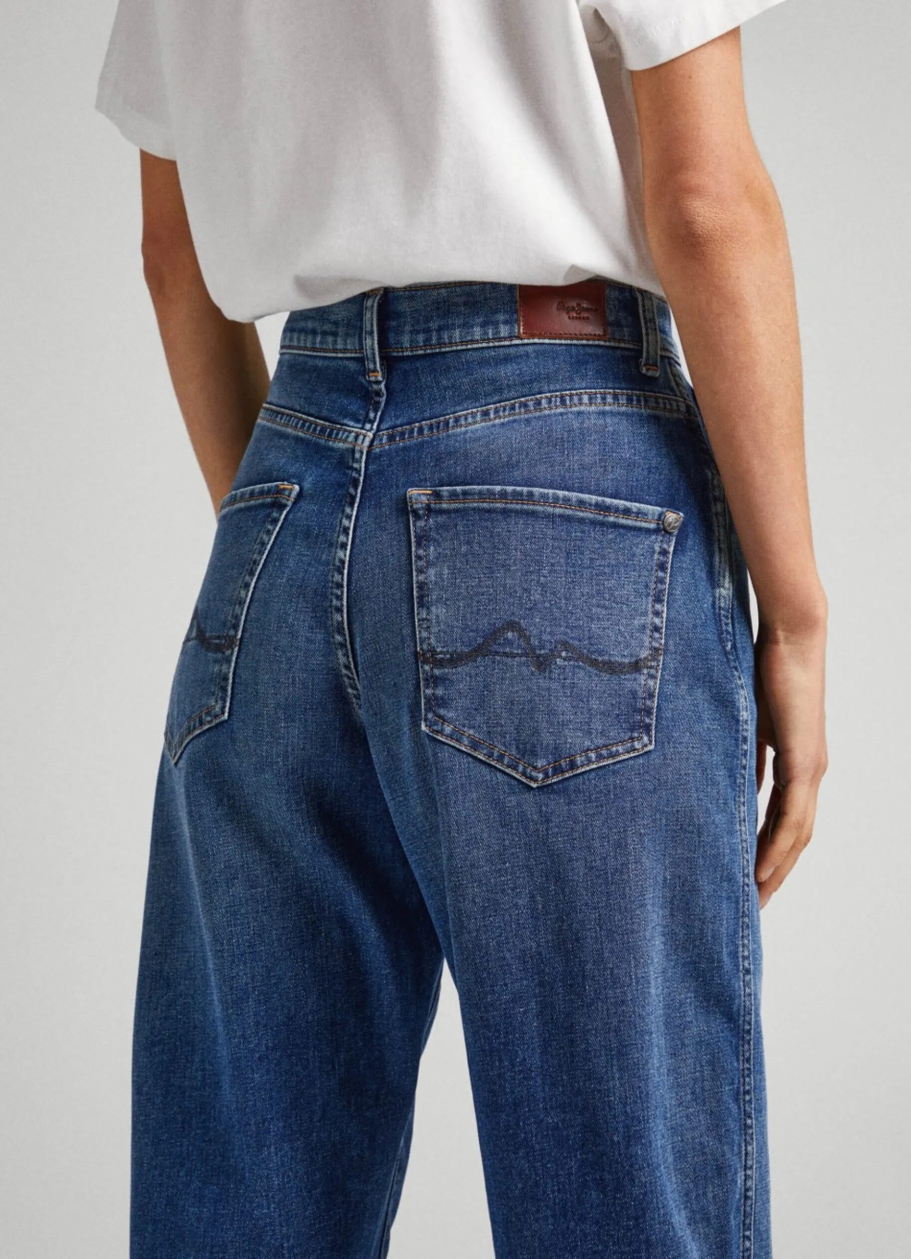 Women Pepe Jeans Rachel Balloon Fit High-Rise Jeans
