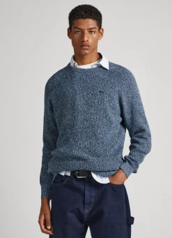 Men Pepe Jeans Raglan Sleeve Cotton Sweatshirt
