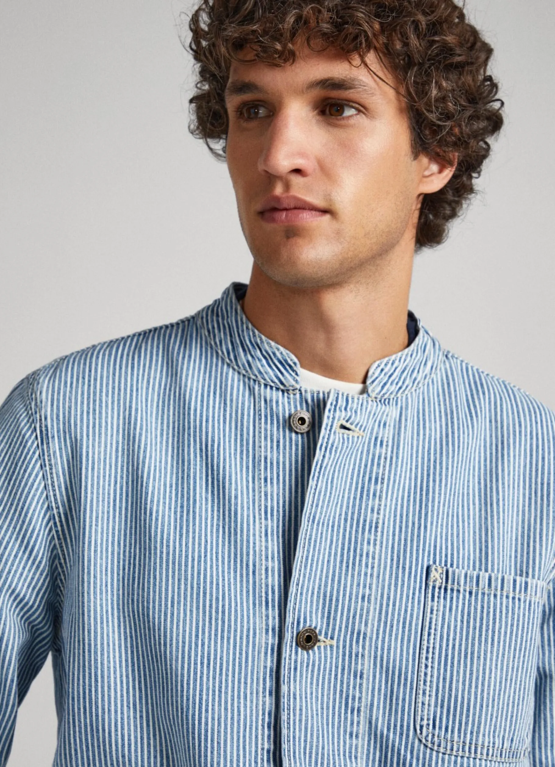 Men Pepe Jeans Railroad Stripe Jacket