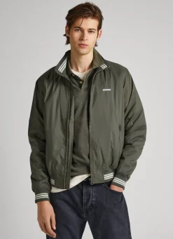 Men Pepe Jeans Recycled Fabric Bomber Jacket