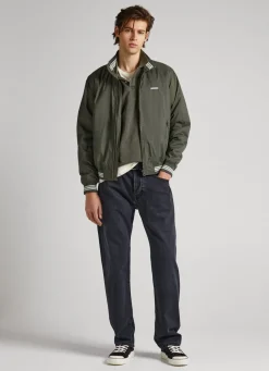 Men Pepe Jeans Recycled Fabric Bomber Jacket