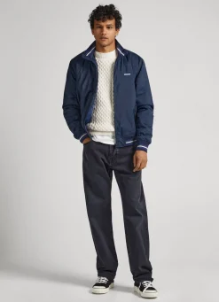 Men Pepe Jeans Recycled Fabric Bomber Jacket