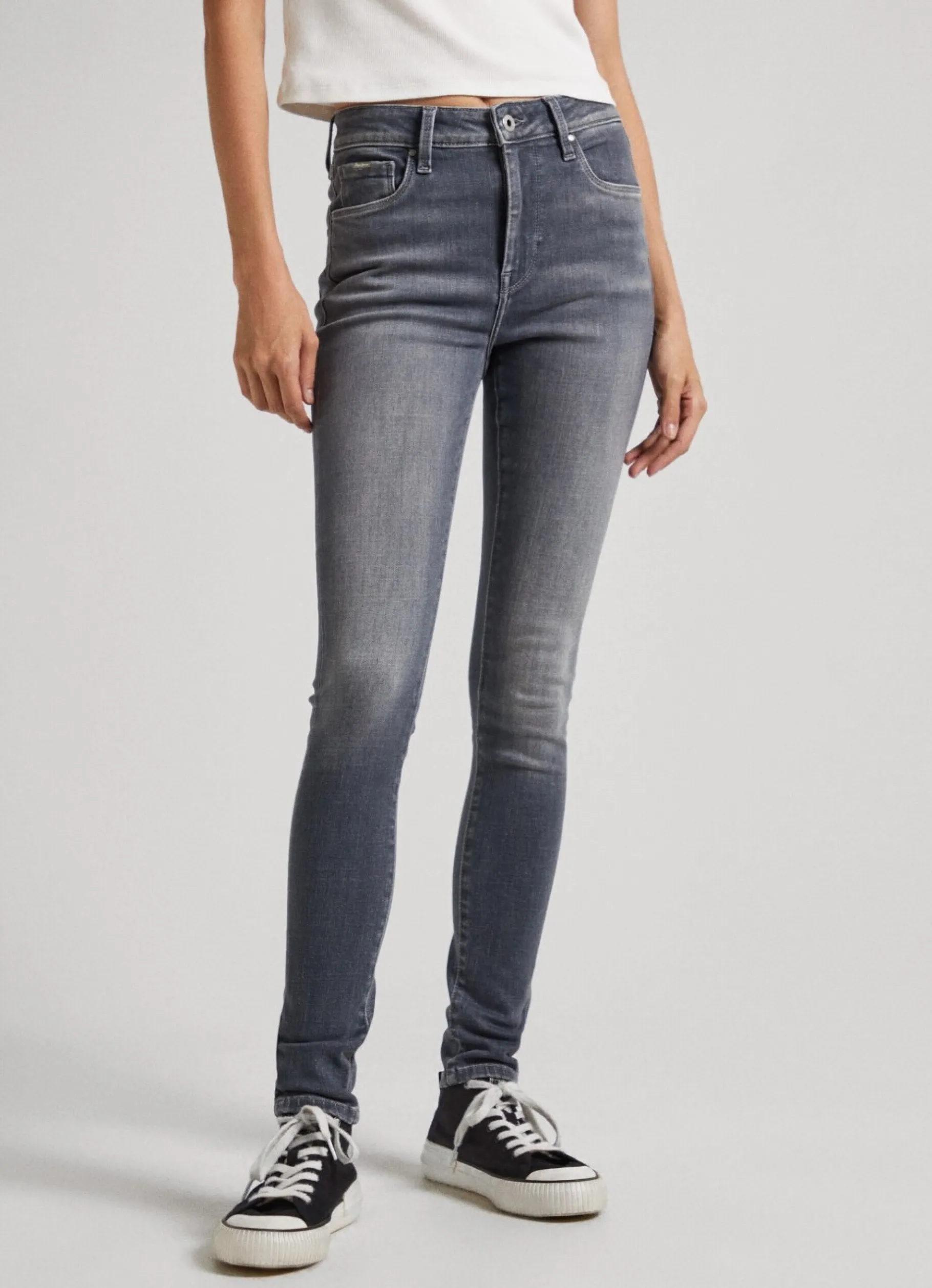 Women Pepe Jeans Regent Skinny Fit High-Rise Jeans