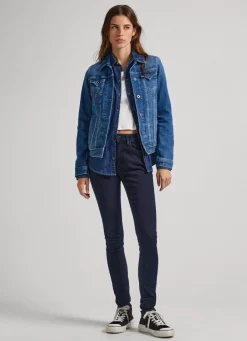Women Pepe Jeans Regent Skinny Fit High-Rise Jeans