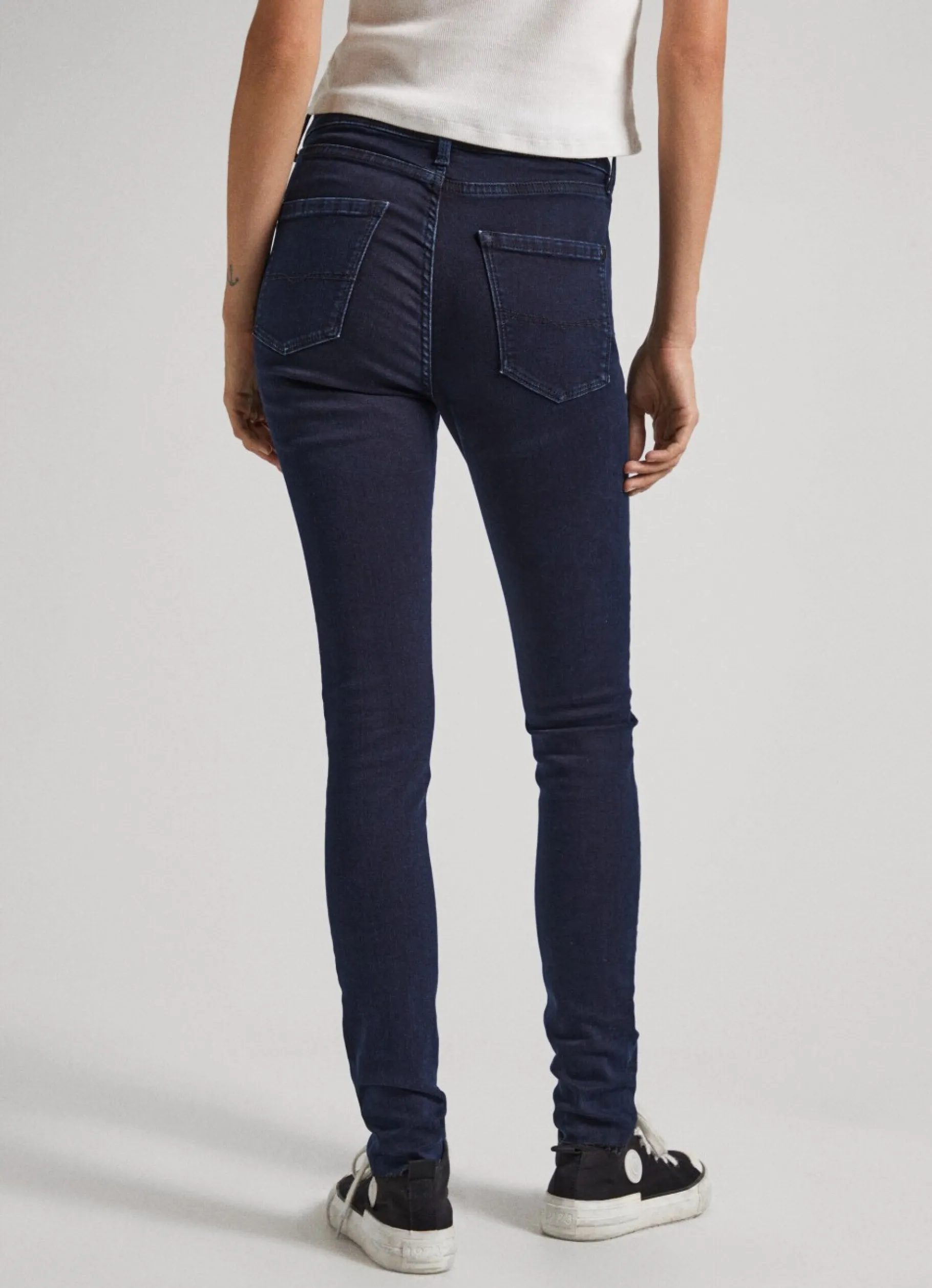 Women Pepe Jeans Regent Skinny Fit High-Rise Jeans