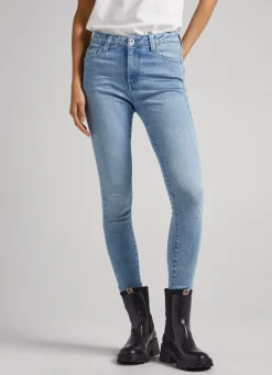 Women Pepe Jeans Regent Skinny Fit High-Rise Jeans