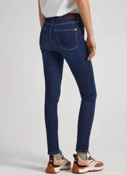 Women Pepe Jeans Regent Skinny Fit High-Rise Jeans