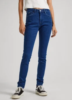 Women Pepe Jeans Regent Skinny Fit High-Rise Jeans