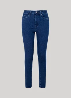 Women Pepe Jeans Regent Skinny Fit High-Rise Jeans