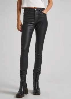 Women Pepe Jeans Regent Skinny Fit High-Waist Jeans
