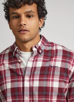 Men Pepe Jeans Regular Fit Check Shirt