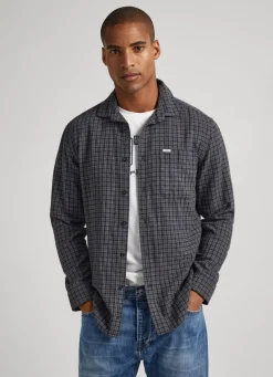 Men Pepe Jeans Regular Fit Checked Shirt
