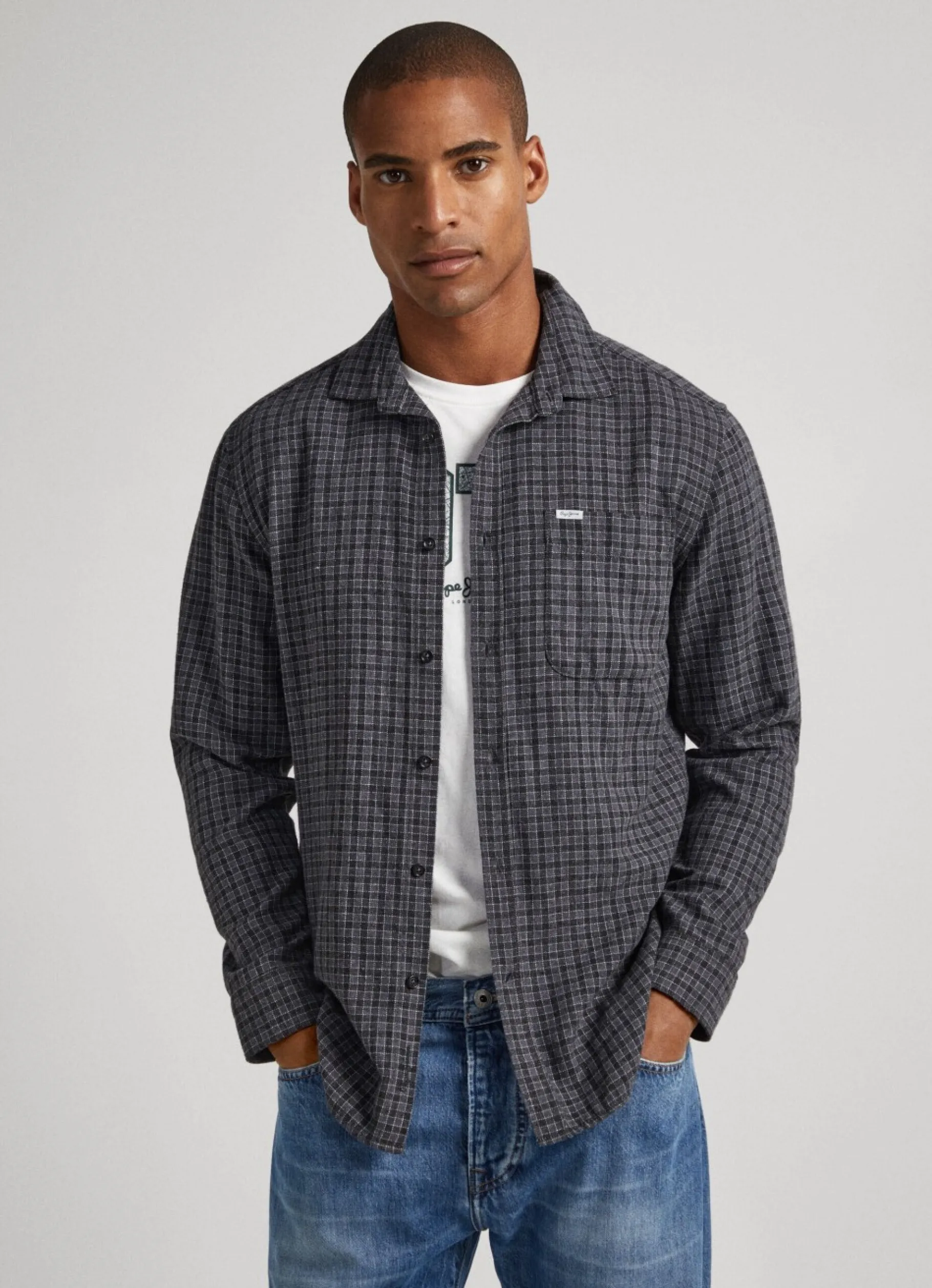 Men Pepe Jeans Regular Fit Checked Shirt