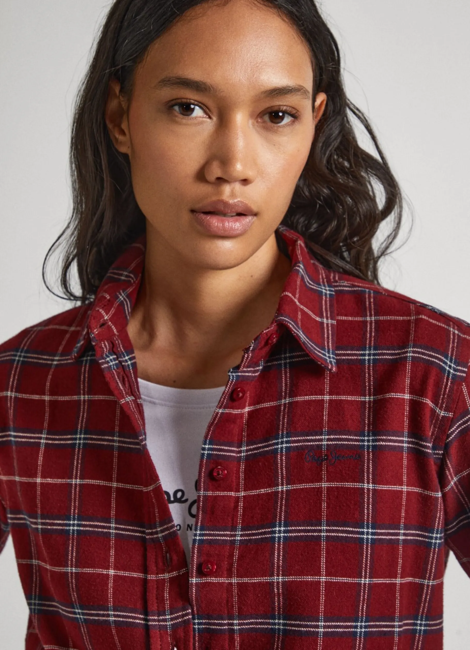 Women Pepe Jeans Regular Fit Checked Shirt