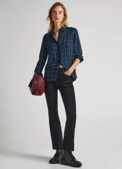 Women Pepe Jeans Regular Fit Checked Shirt