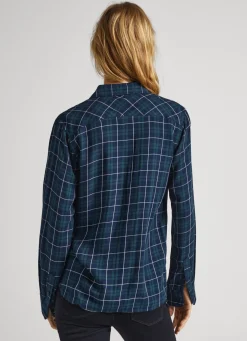 Women Pepe Jeans Regular Fit Checked Shirt
