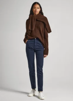 Women Pepe Jeans Regular Fit Chino Trousers