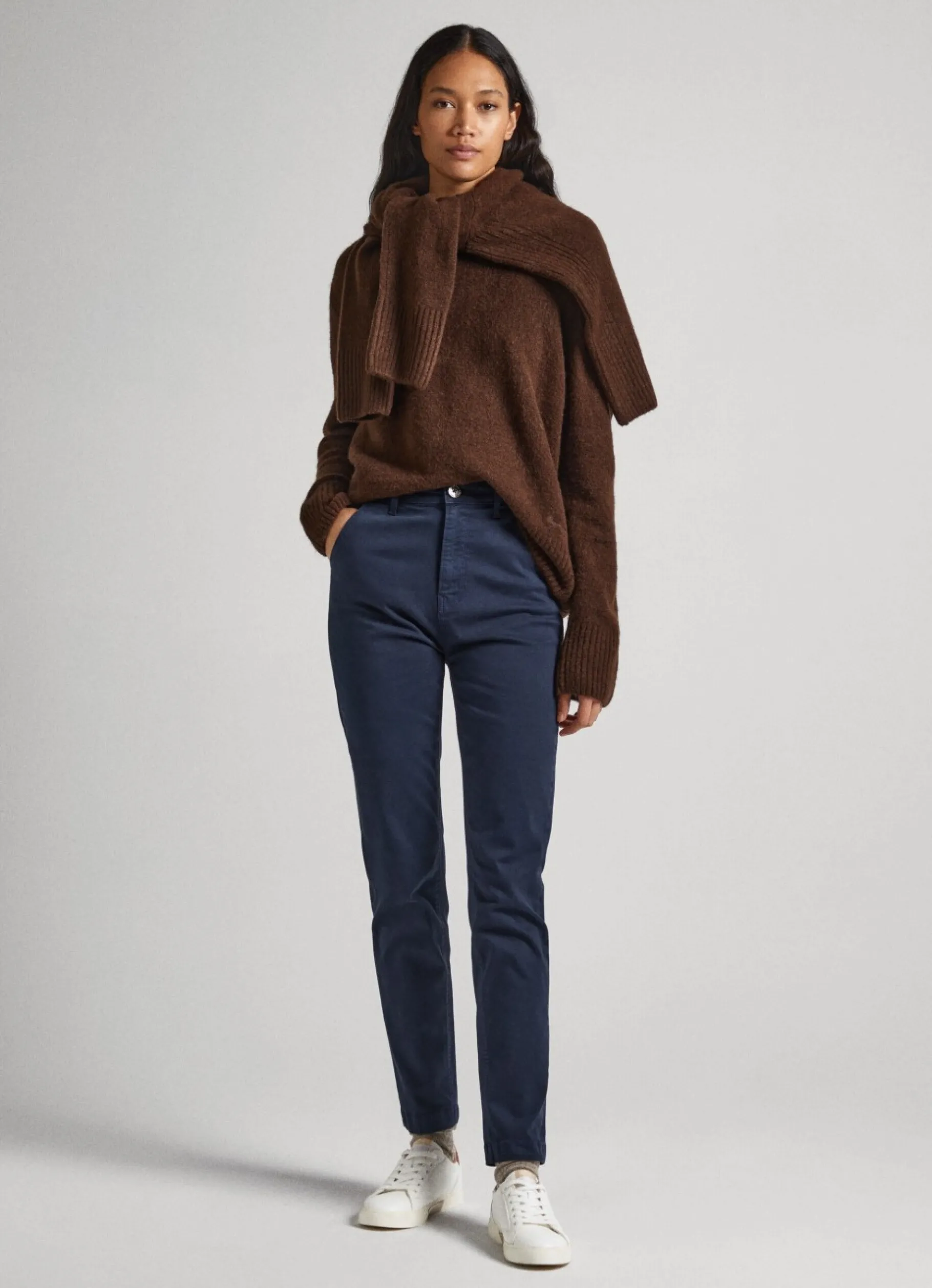 Women Pepe Jeans Regular Fit Chino Trousers