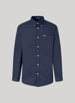 Men Pepe Jeans Regular Fit Cotton Twill Shirt