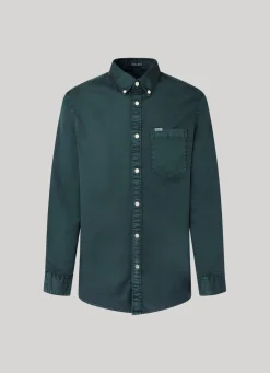 Men Pepe Jeans Regular Fit Cotton Twill Shirt
