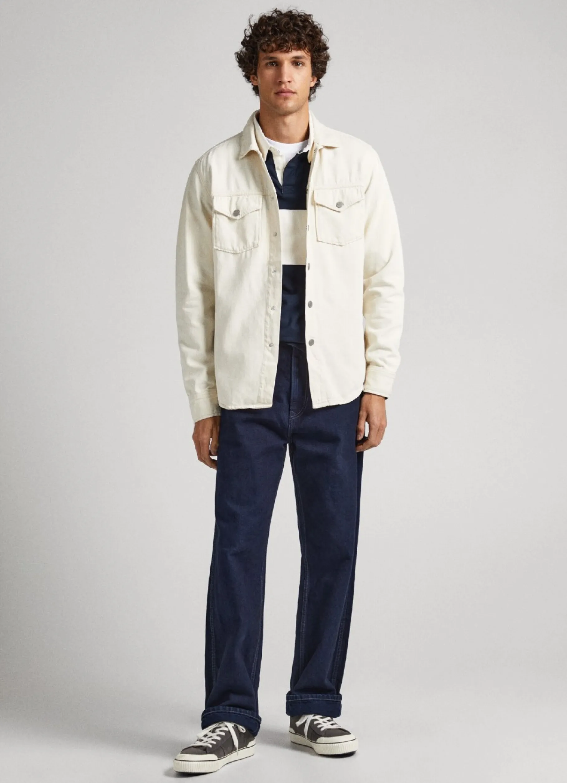 Men Pepe Jeans Regular Fit Overshirt